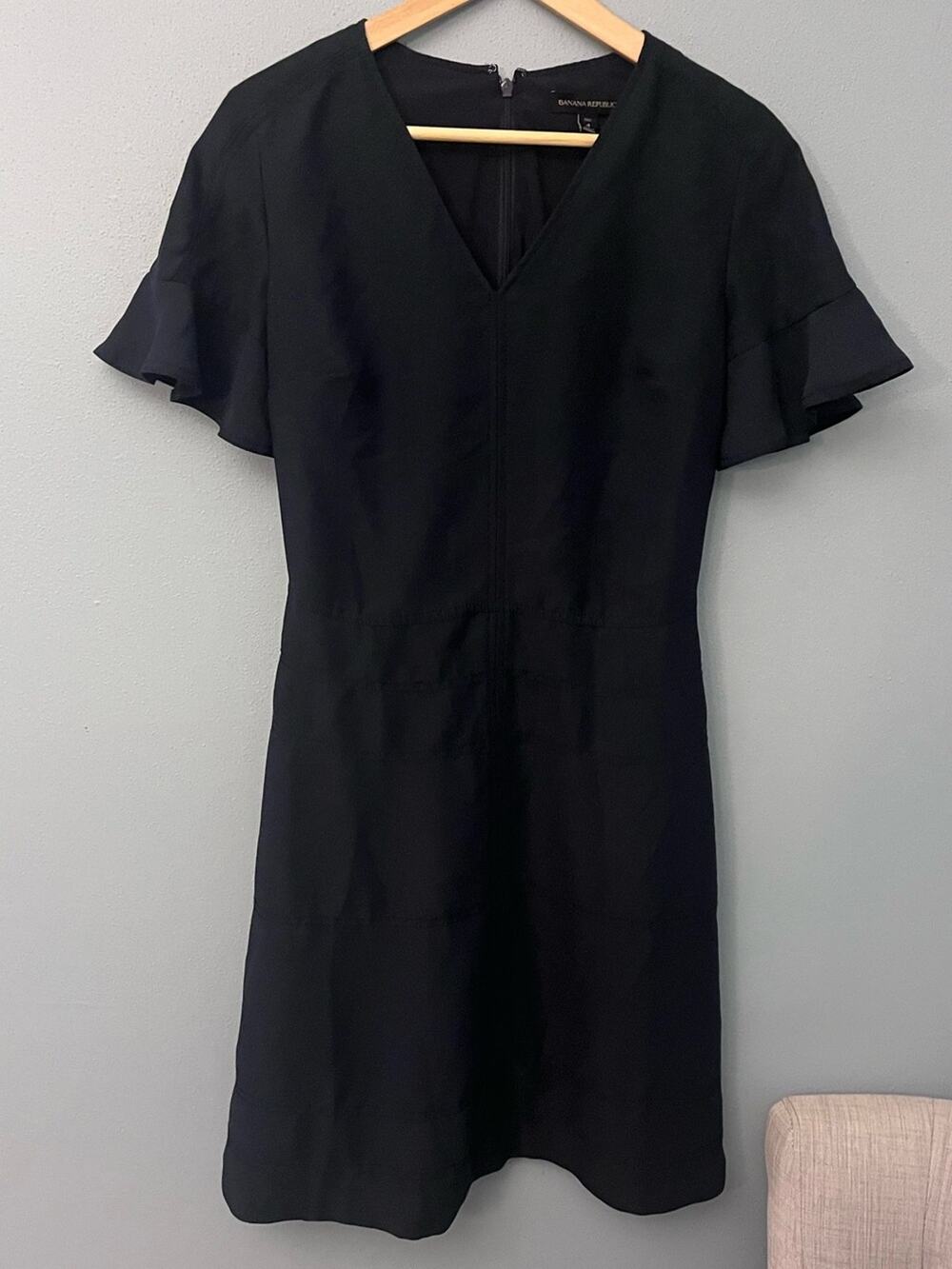 Banana Republic V-Neck Flutter Sleeve Mini Dress